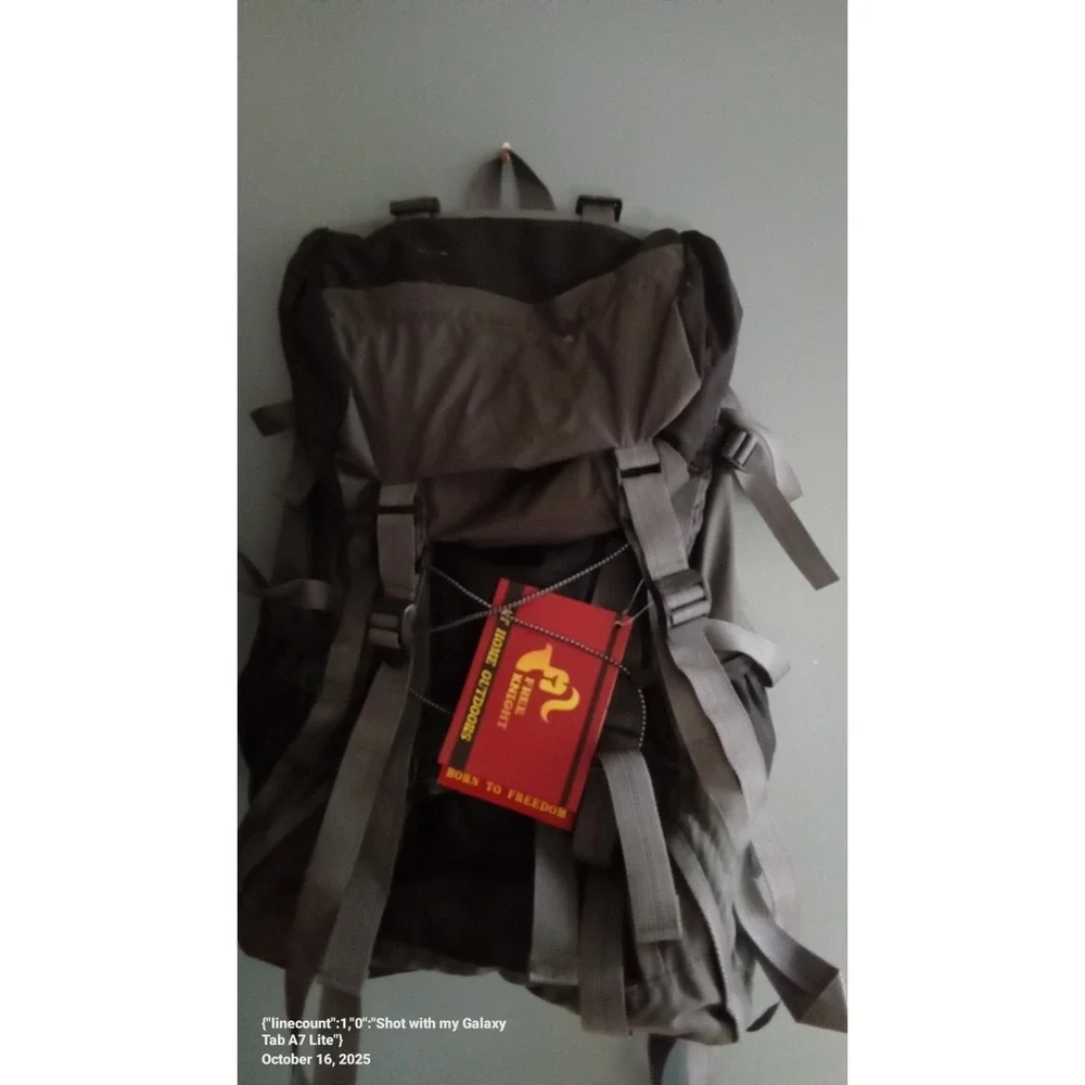 Fire Knight Outdoors Hiking‎ Backpacking Camping Travel Daypack Gray Brown